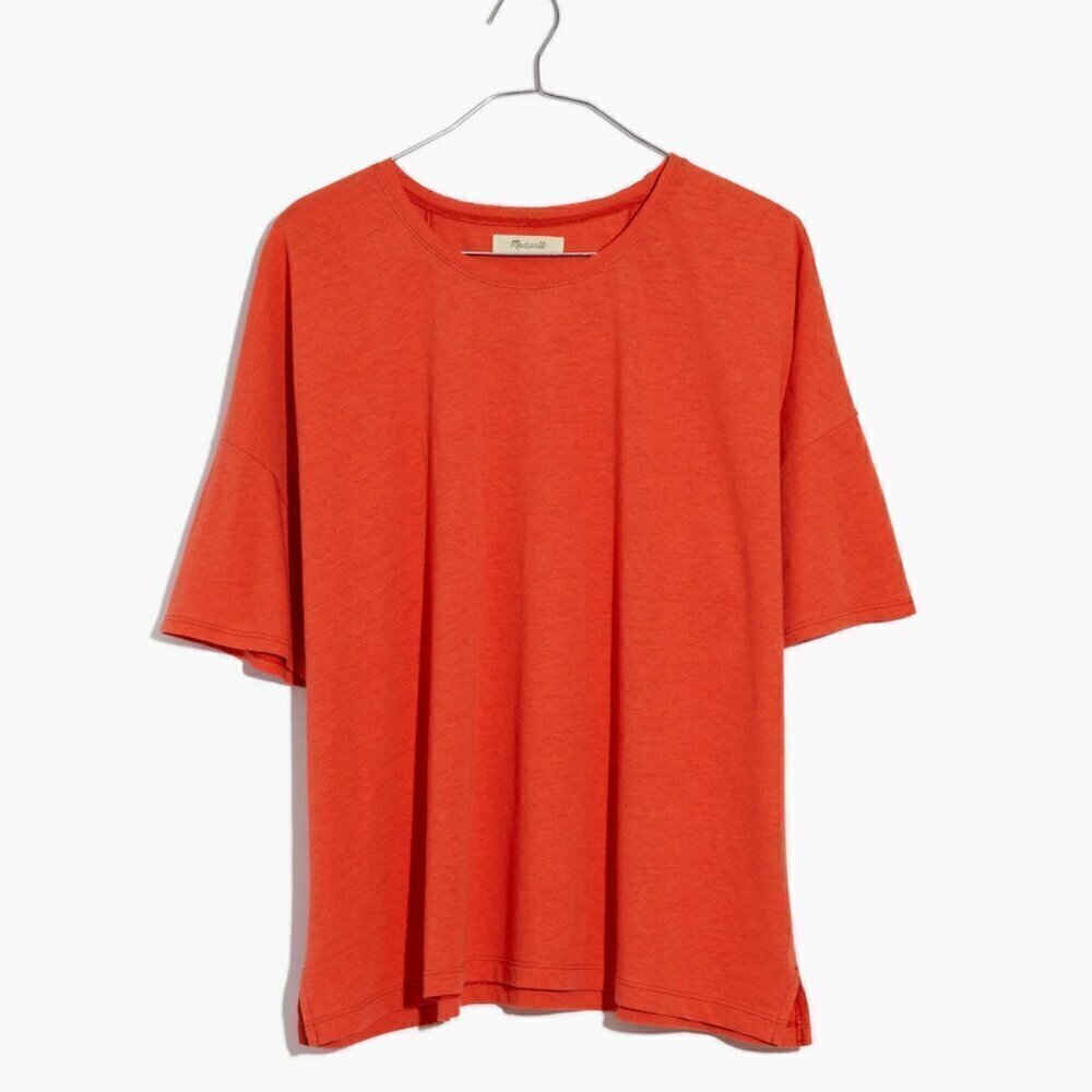 NWT Madewell Raw-Edged Hangout Tee, Size XXS